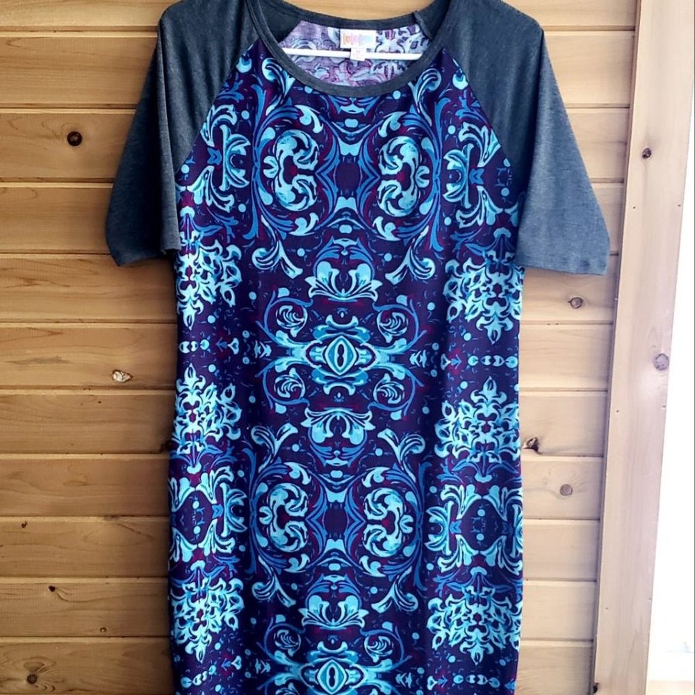 LuLaRoe Julia Dress Medium LN
